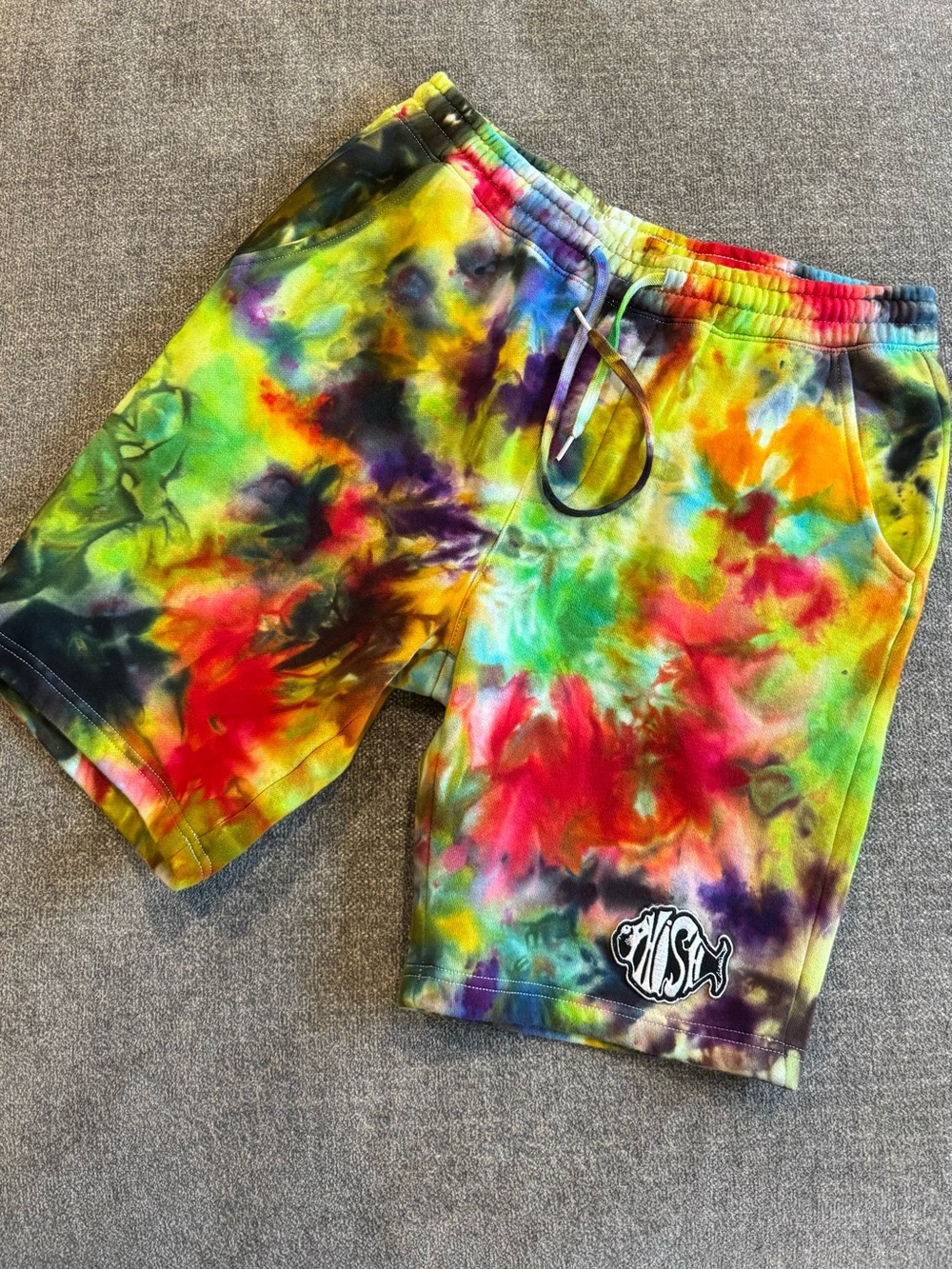 Phish Logo Patch Tie Dye Shorts
